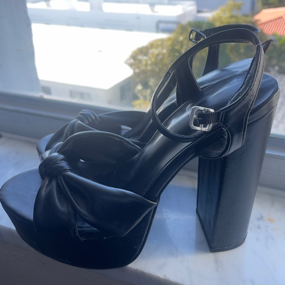 Elegant Black Platform Heels